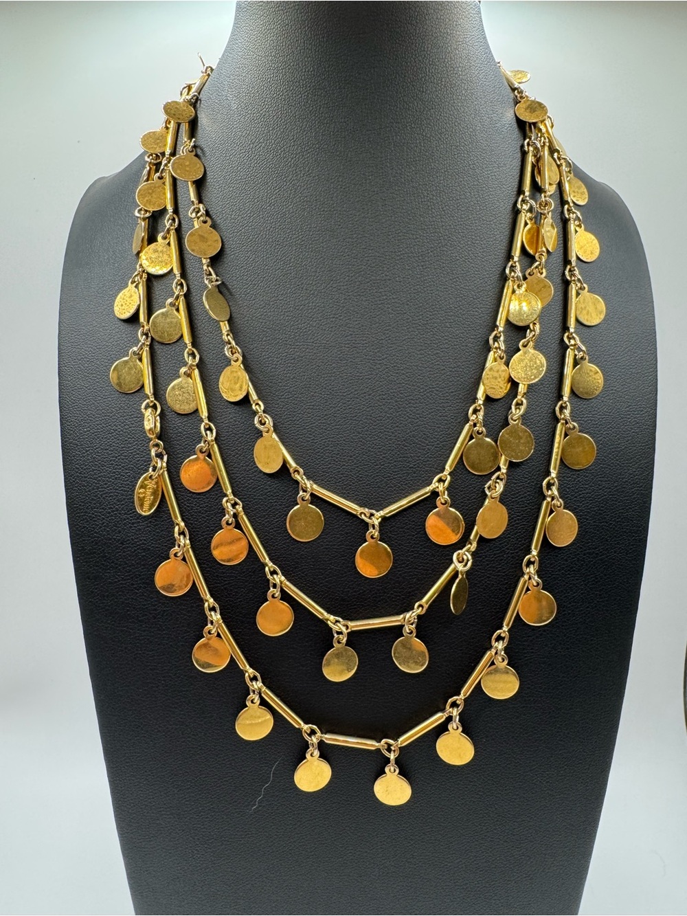 Vintage Vendome Gold-Tone Coin Necklace
